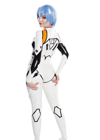 Jewelz Blu in Rei Ayanami from VR Cosplay X