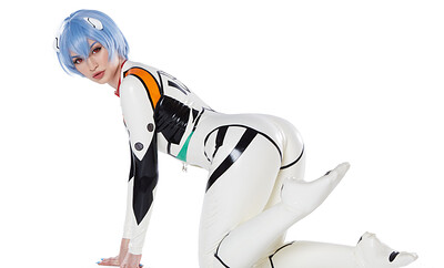 Jewelz Blu in Rei Ayanami from VR Cosplay X