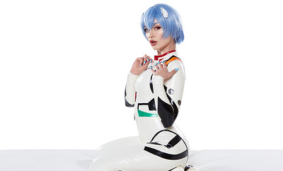 Jewelz Blu in Rei Ayanami from VR Cosplay X
