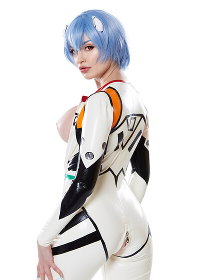 Jewelz Blu in Rei Ayanami from VR Cosplay X