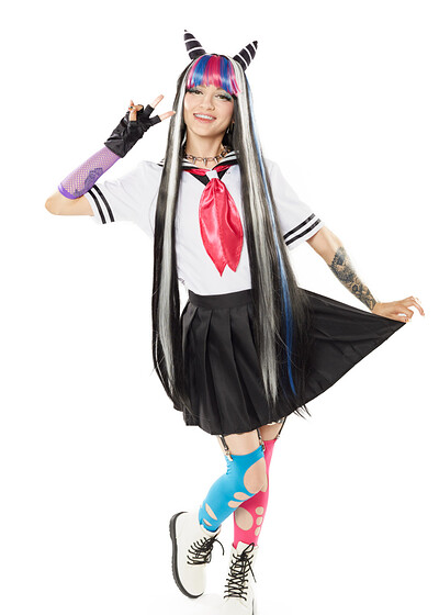 Lola Fae in Dangaropa Ibuki Mioda from VR Cosplay X