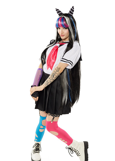 Lola Fae in Dangaropa Ibuki Mioda from VR Cosplay X