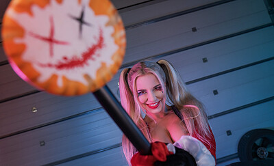 Lola Myluv in Harley Quinn from VR Cosplay X