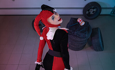 Lola Myluv in Harley Quinn from VR Cosplay X