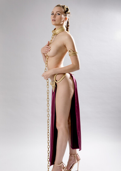 Stacy Cruz in Slave Leia from VR Cosplay X