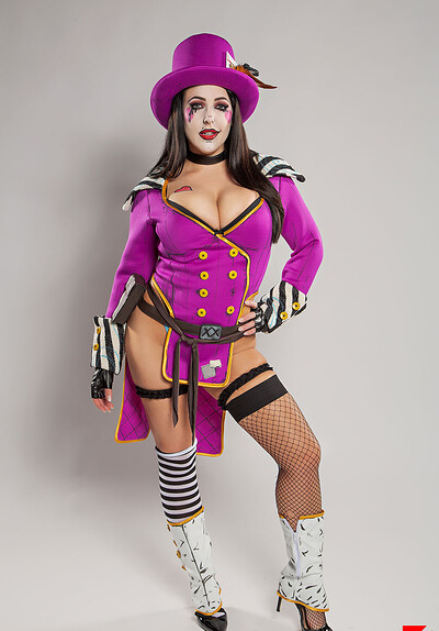 Angela White in Borderlands Mad Moxxi from VR Cosplay X