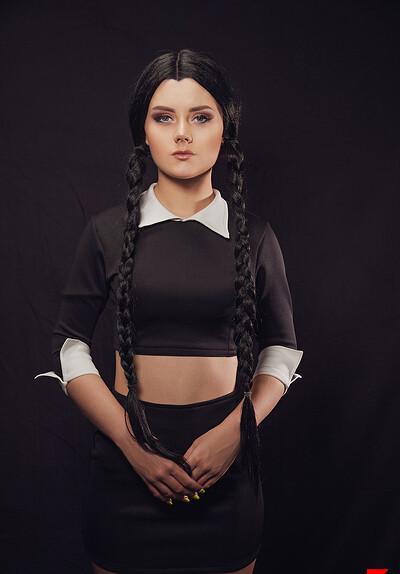Emily Cutie in The Addams Family from VR Cosplay X