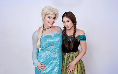 Davina Davis and Hadley Viscara in Frozen from VR Cosplay X