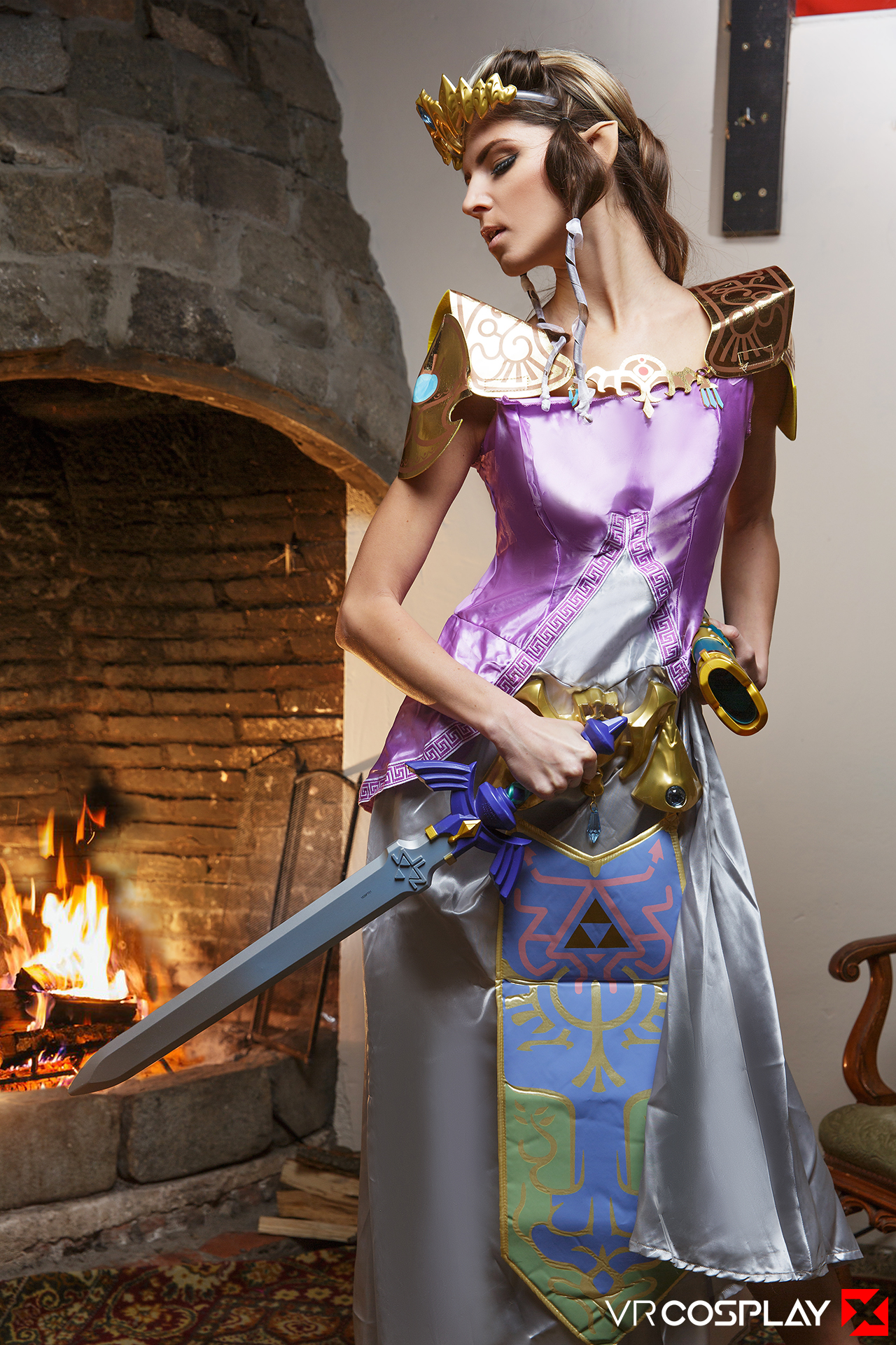 Gina Gerson in VR Cosplay X set Zelda