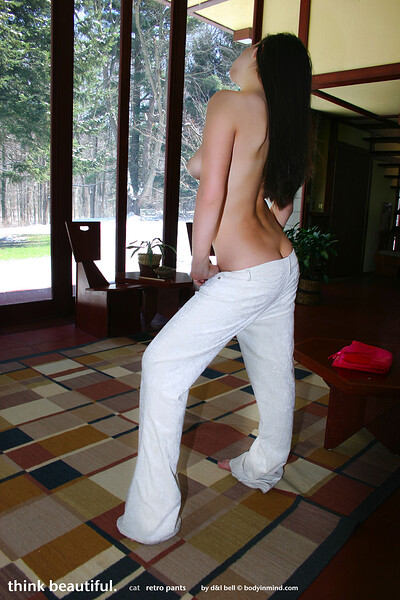 Cat in Retro Pants from Body In Mind