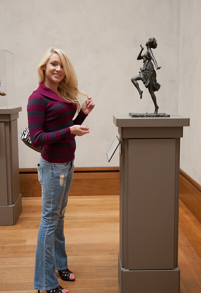 Tegan Summers in High At The Getty from Zishy