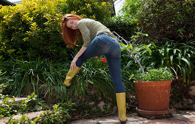 Emily Archer in Maintains The Lawn from Zishy