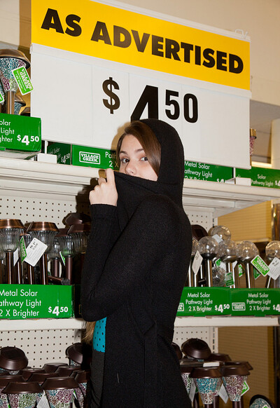 Lindsay Bare in Visits Big Lots from Zishy