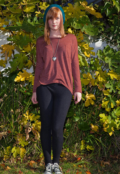 Remy Einar in Fall Teen Tights from Zishy