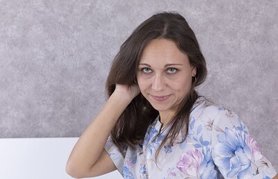 in Cathy masturbates in bed after reading her books from We Are Hairy
