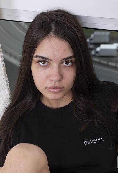 Sirena Spilona in Sirena Spilona strips nude after her cleaning work from We Are Hairy