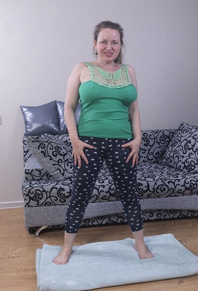 Eva in Eva Brawn enjoys a very naughty workout today from We Are Hairy