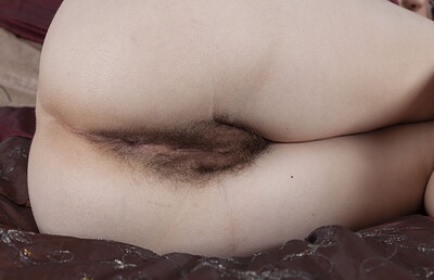 Sandra in We Are Hairy set Sandra smiles as she strips naked in her bedroom