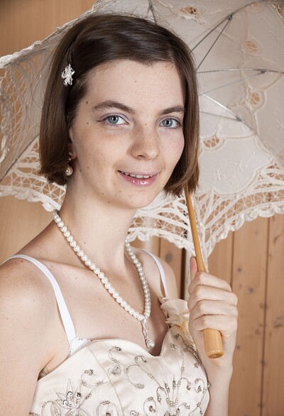 Lady Phanthom in Lady Phanthom strips off her vintage dress from We Are Hairy