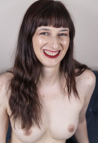 Destine in Destine puts on makeup and masturbates afterwards from We Are Hairy