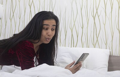 Amira Roshane in Amira Roshane masturbates with her glass dildo from We Are Hairy