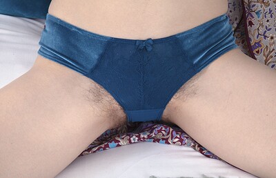 Rylee Mae in Rylee Mae strips off her lingerie to play in bed from We Are Hairy