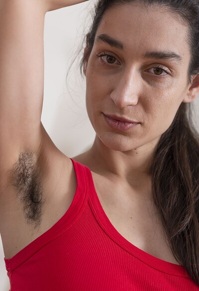 Janetta in Janetta has fun with her white pen today from We Are Hairy