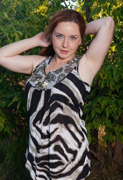 Elouisa in Elouisa strips nude while enjoying her picnic from We Are Hairy