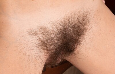 Vanessa Bush in Vanessa Bush enjoys stripping off a purple shirt from We Are Hairy