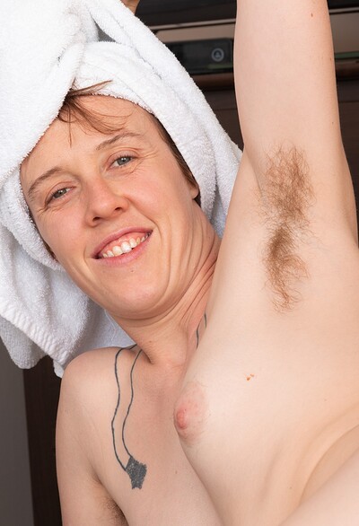 Roxanne in Roxanne strips naked in bed after her bath from We Are Hairy