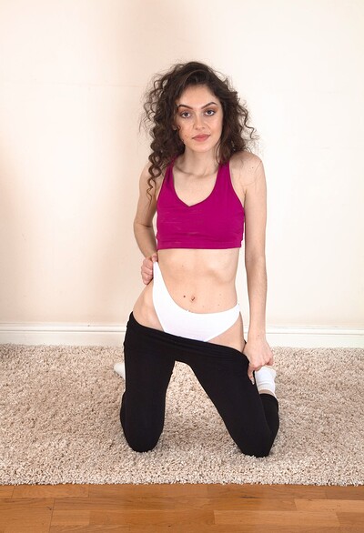 Anastasia in Anastasia gets naked during her sexy workout from We Are Hairy