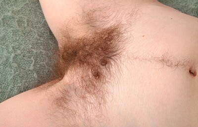 Franckoh in Franckoh strips off her pink dress while in bed from We Are Hairy