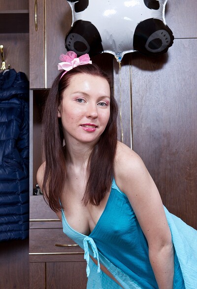 Stella in Stella stuns in blue from We Are Hairy