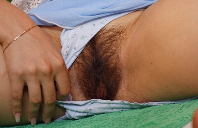 Lucy G in Lucy G's bush is full of warm girl cum from We Are Hairy