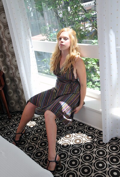 Autumn in Autumn kinkily spreads her legs on the floor from We Are Hairy