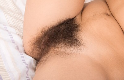 Ole Nina in We Are Hairy set Ole Nina does homework and strips naked in bed