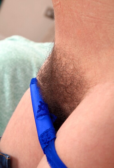 Alexis May in Alexis May strips off her sexy blue lingerie from We Are Hairy