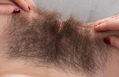 Kelly Morgan in Kelly Morgan strips off her silk robe today from We Are Hairy