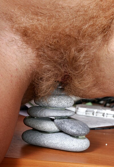 Julia in Julia is bored of paper work and gets kinky instead from We Are Hairy