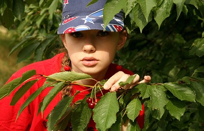 Kate in Kate goes on a wild berry-picking trip from We Are Hairy