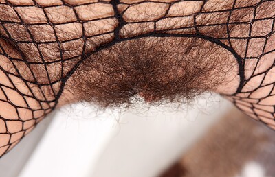 Ansie in Ansie bares all in her lace-suit from We Are Hairy
