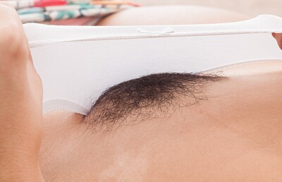 Sophie Smith in We Are Hairy set Sophie Smith strips naked on her sofa