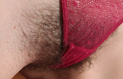 Thelma in Gorgeous Thelma spreads her hairy pussy from We Are Hairy
