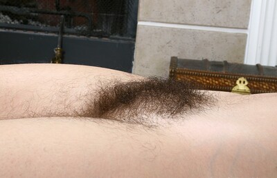 Raven in Hair covered Raven fingers her bush from We Are Hairy