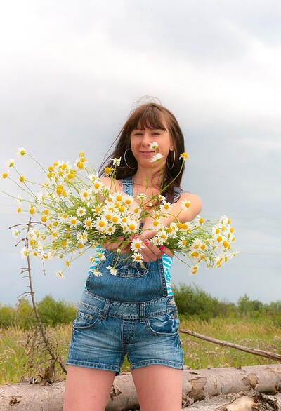 Anna R in Anna R and her dark hair bouquet from We Are Hairy