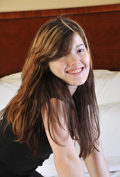 Nicole in Nicole spreads on the bed from We Are Hairy