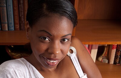 Lippz in Natural girl cum oozing from ebony Lippz from We Are Hairy
