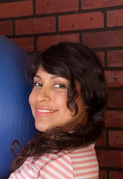 Laurie in Laurie's hot and sweaty workout from We Are Hairy