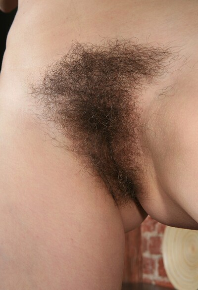 Claire in Hairy Claire plays with her perfect pussy from We Are Hairy