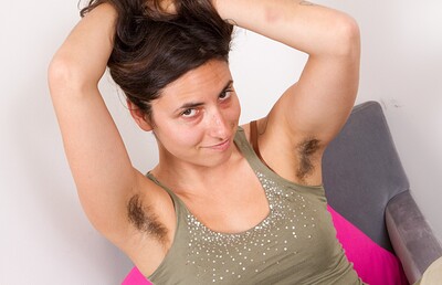 Monica in Monica fucks her hairy body hard from We Are Hairy